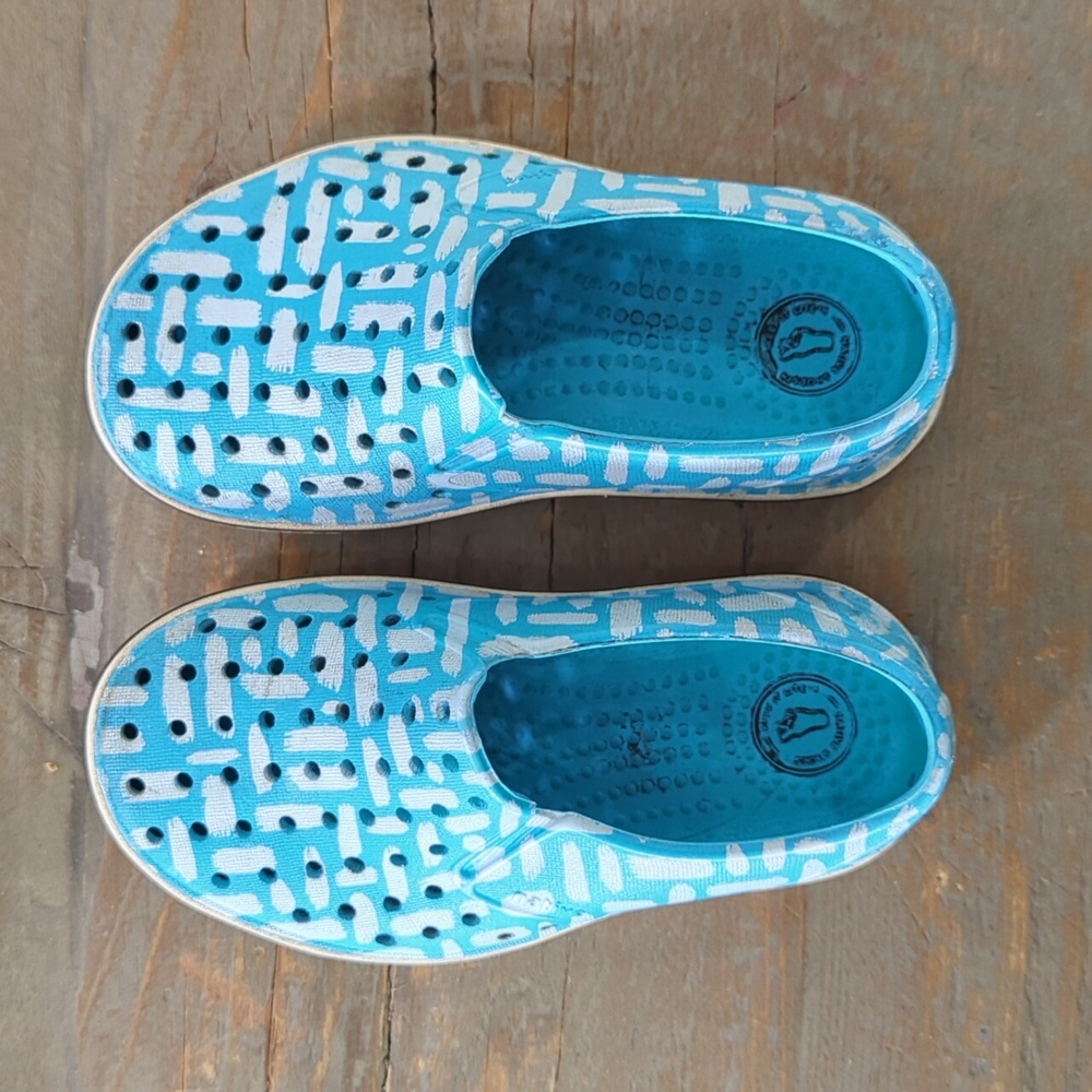 Native Miles Toddler Sneaker Water & Play  Shoes Blue Design Size C9